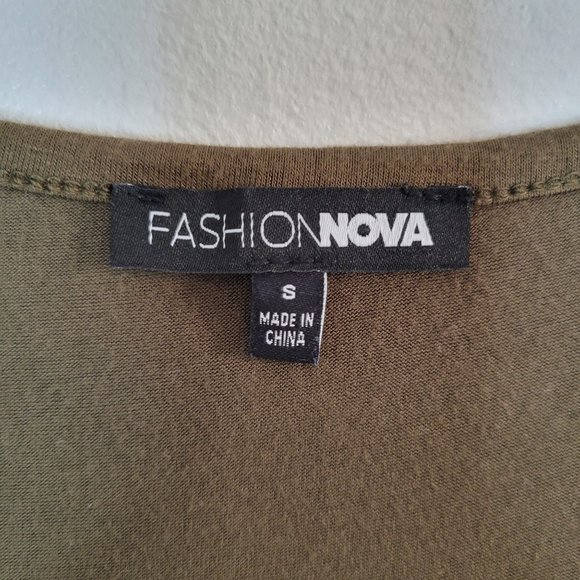 Fashion Nova Olive Green Jumpsuit Size Small - Picture 5 of 11